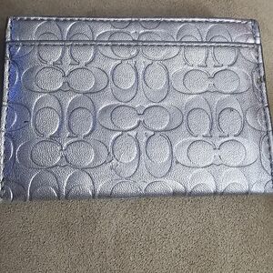 Embossed Silver Card Holder
